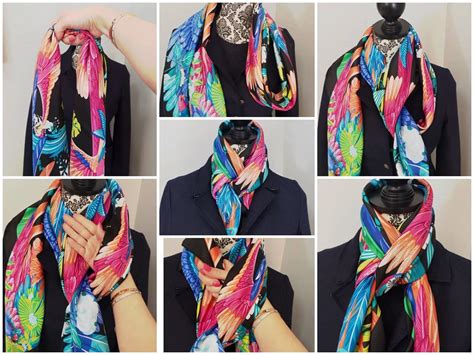 hermes scarf tying videos|hermes scarf style guide.